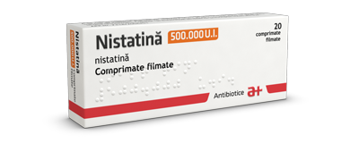 Nistatină Atb 500000 UI 500000 UI comprimate filmate
