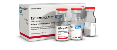 Cefuroximă Atb 750 mg 750 mg pulbere pentru suspensie injectabilă/soluţie injectabilă