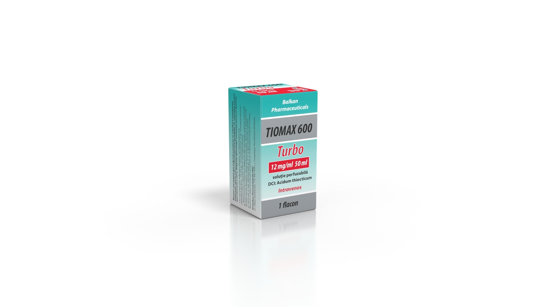 Tiomax 600 Turbo 12 mg/ml / 50 ml soluţie perfuzabilă