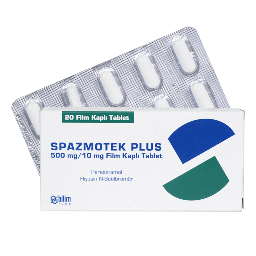 Spazmotek Plus 10 mg/500 mg comprimate filmate