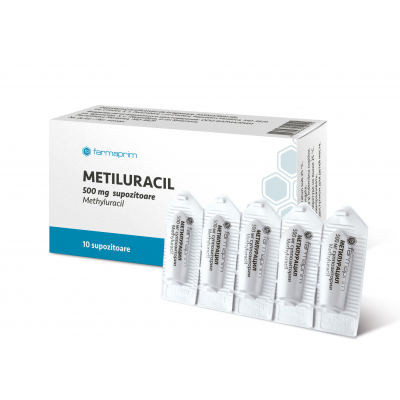 Metiluracil 500 mg supozitoare