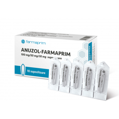 Anuzol-Farmaprim 100 mg/50 mg/30 mg supozitoare