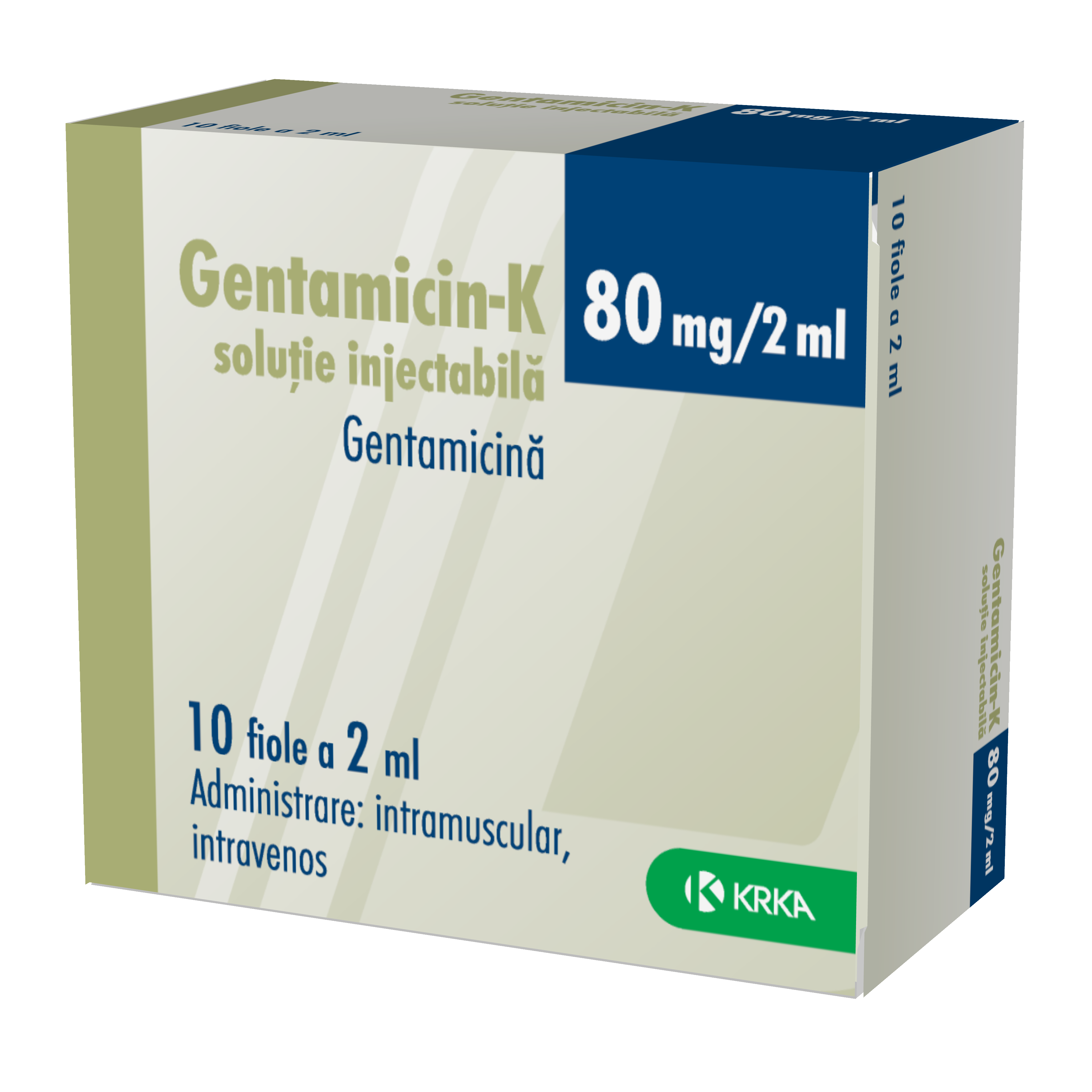 Gentamicin-K 80 mg/2 ml soluţie injectabilă