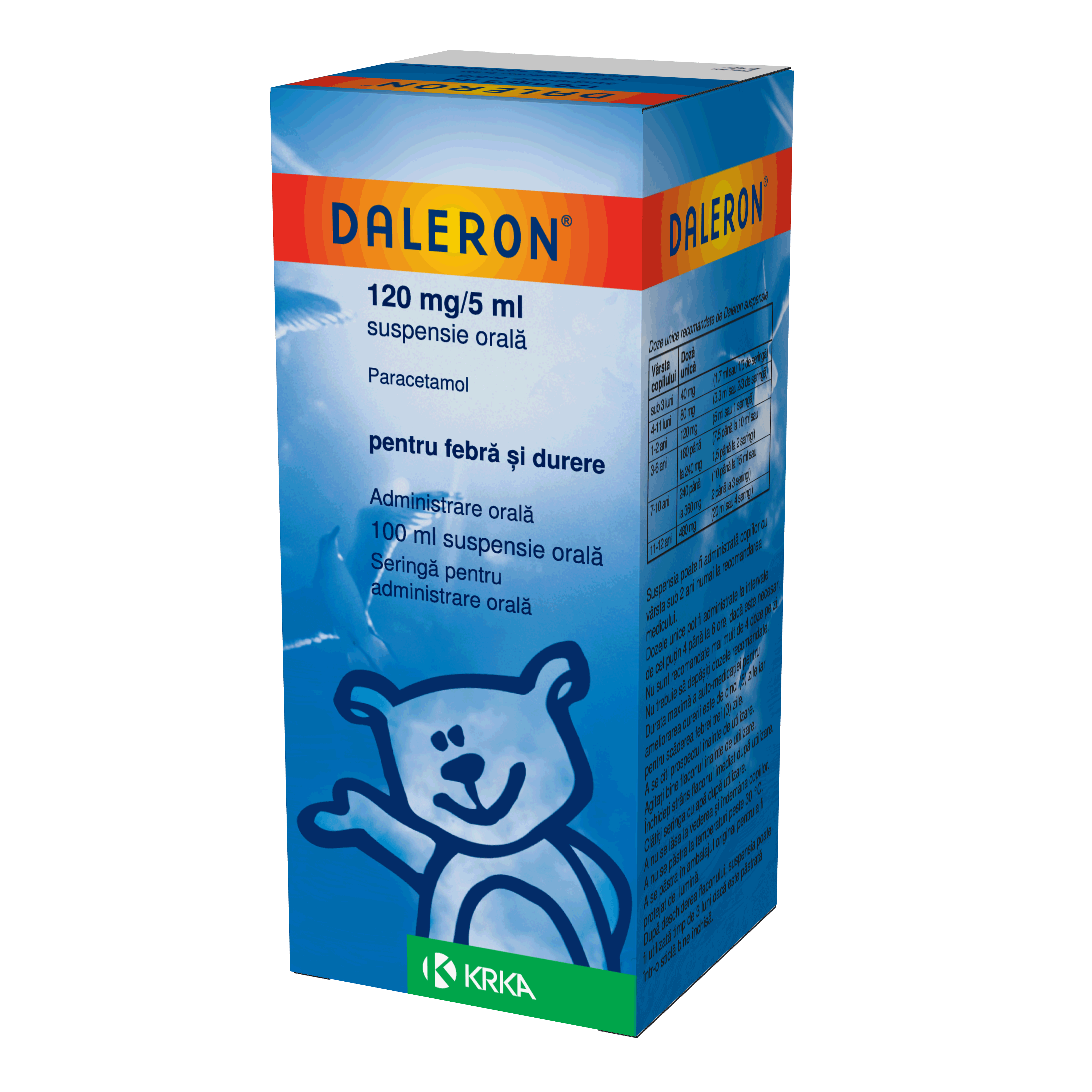 Daleron 120 mg/5 ml / 100 ml suspensie orală