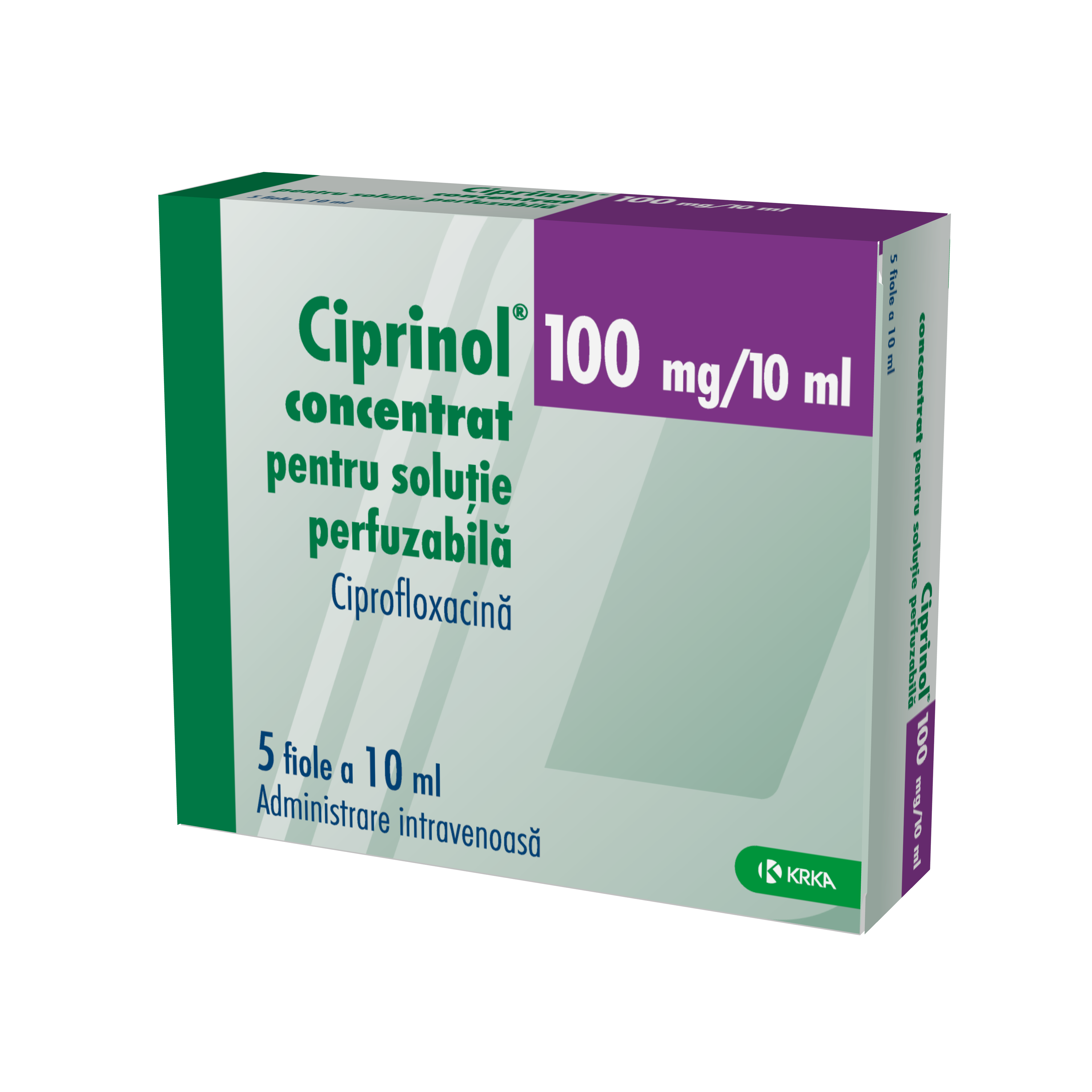 Ciprinol 100 mg/10 ml concentrat pentru soluţie perfuzabilă