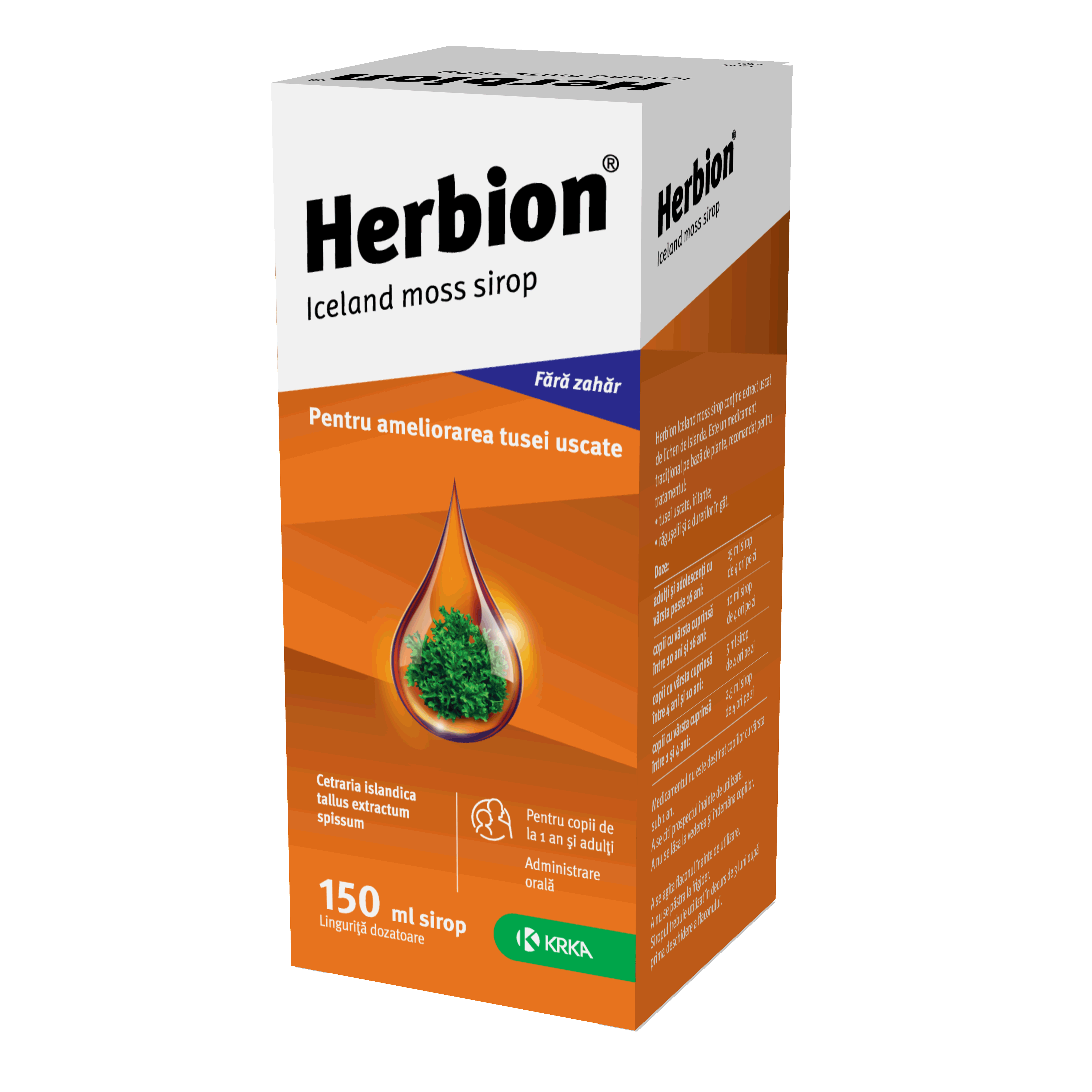 Herbion Iceland moss sirop 6 mg/ml / 150 ml sirop