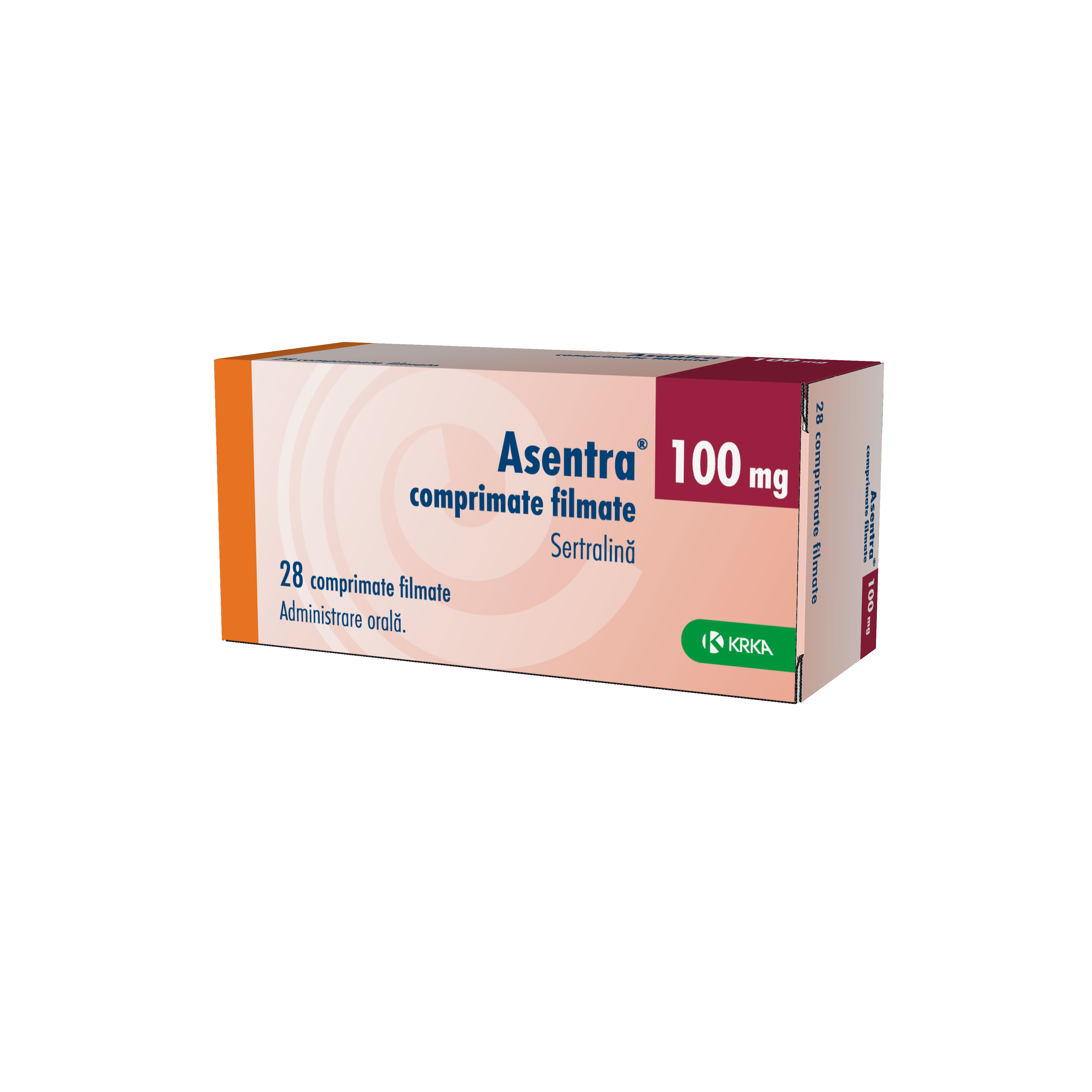 Asentra 100 mg comprimate filmate