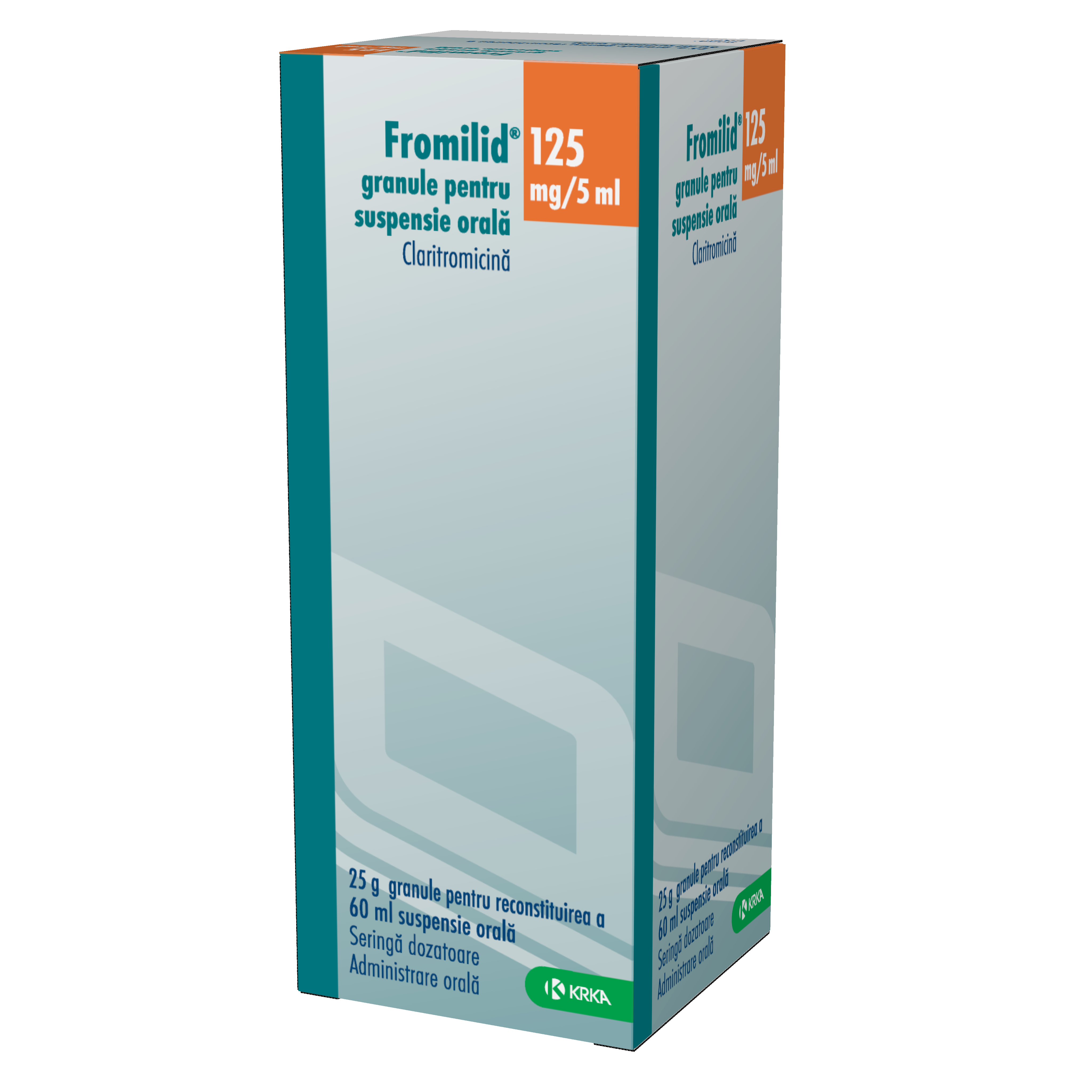 Fromilid 125 mg/5 ml / 60 ml granule pentru suspensie orală