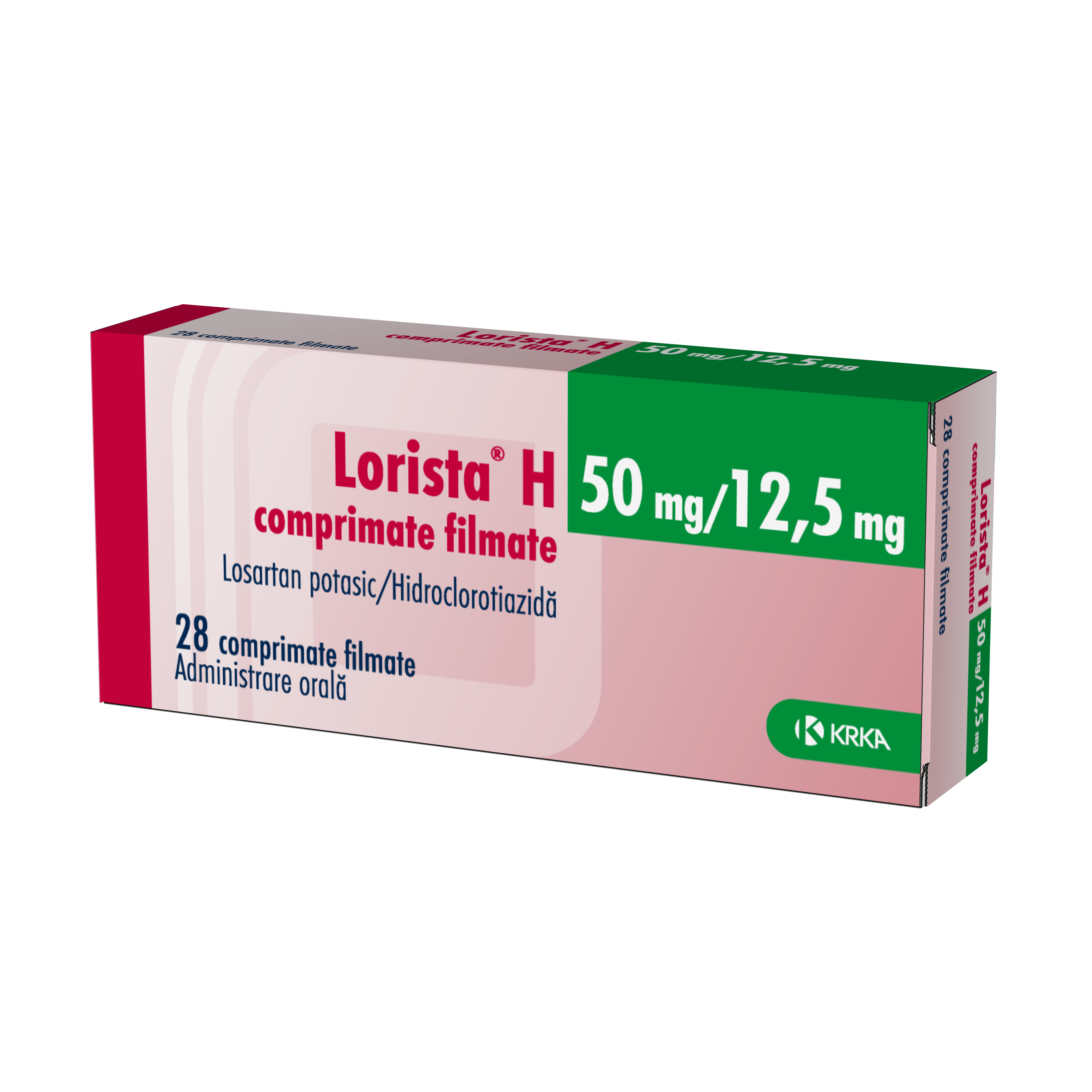 Lorista H 50 mg/12,5 mg comprimate filmate
