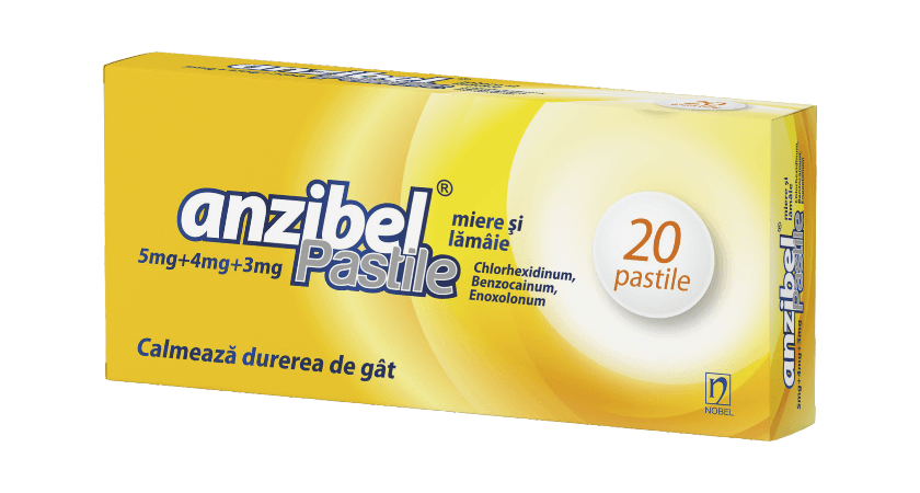 Anzibel 5 mg/4 mg/3 mg pastile