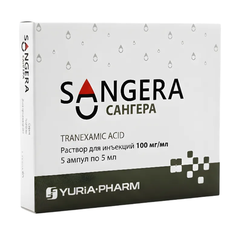 Sangera 100 mg/ml / 5 ml soluţie injectabilă