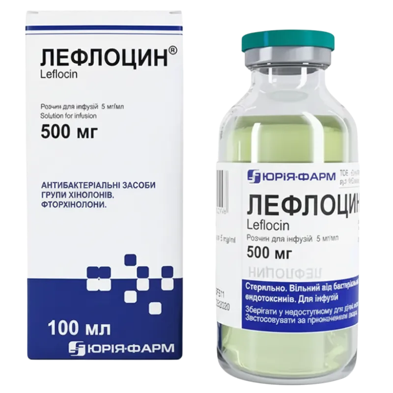 Leflocin 5 mg/ml / 100 ml soluţie perfuzabilă