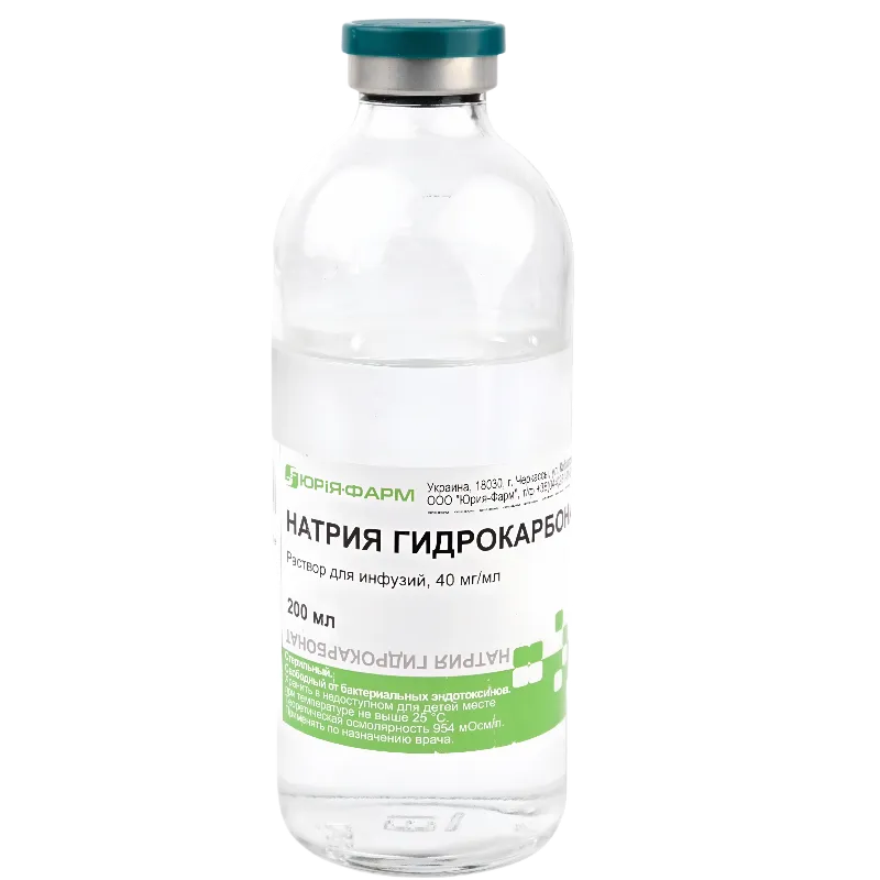 Hidrocarbonat de sodiu 40 mg/ml / 200 ml soluţie perfuzabilă