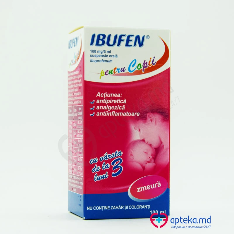 Ibufen 100 mg/5 ml / 100 ml suspensie orală