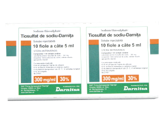 Tiosulfat de sodiu-Darnița 300 mg/ml / 5 ml soluţie injectabilă