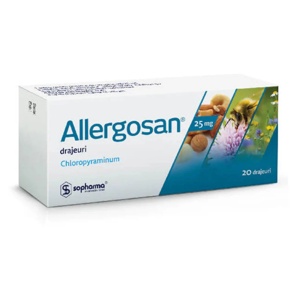 Allergosan 25 mg drajeuri