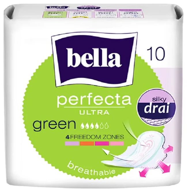 Absorbante Bella Perfecta Ultra Green, 10 buc.
