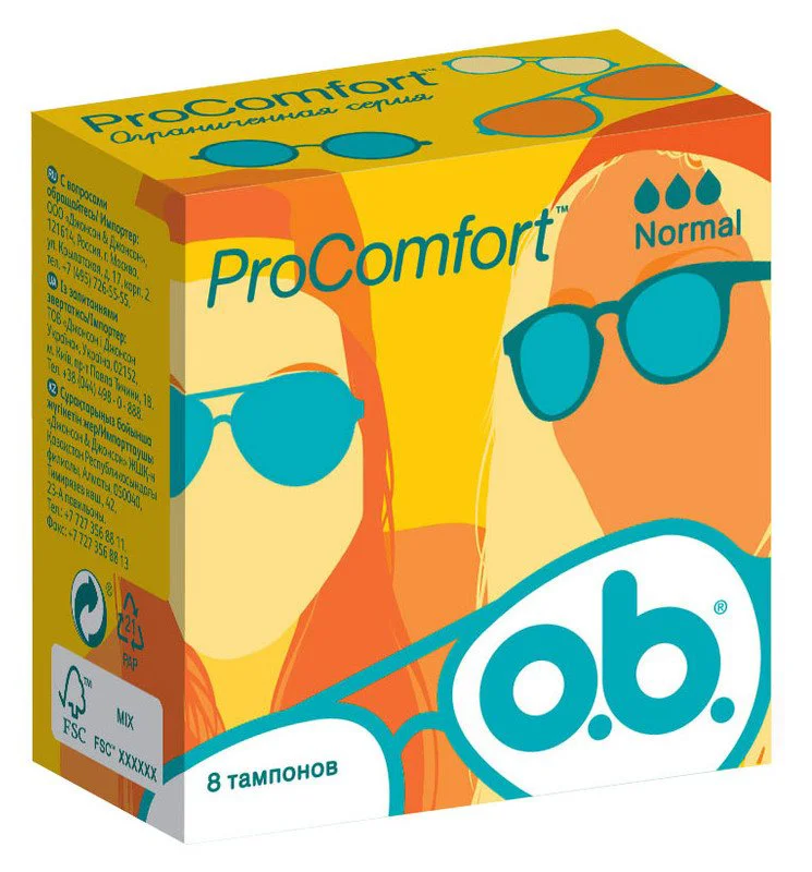 o.b. Tampoane OB Pro Comfort Normal, 8 buc.