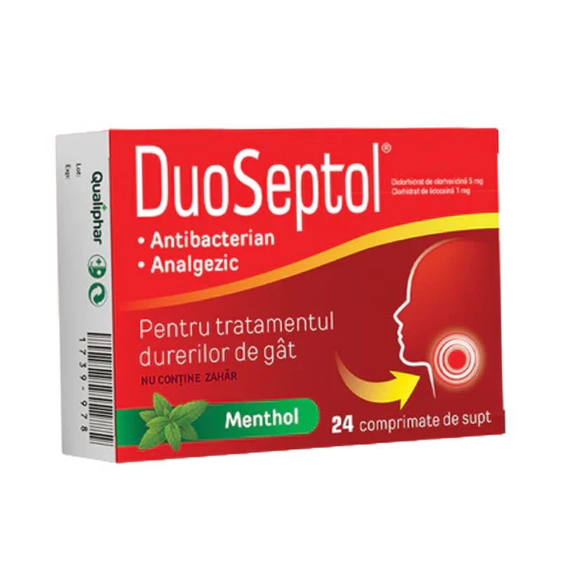 Duoseptol Menthol 5 mg/1 mg comprimate de supt