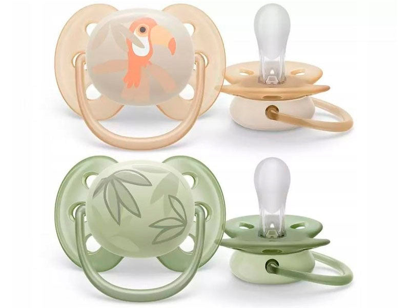 Philips Avent Ultra Soft Suzete din silicon Boy 0-6m 2 buc SCF091/07