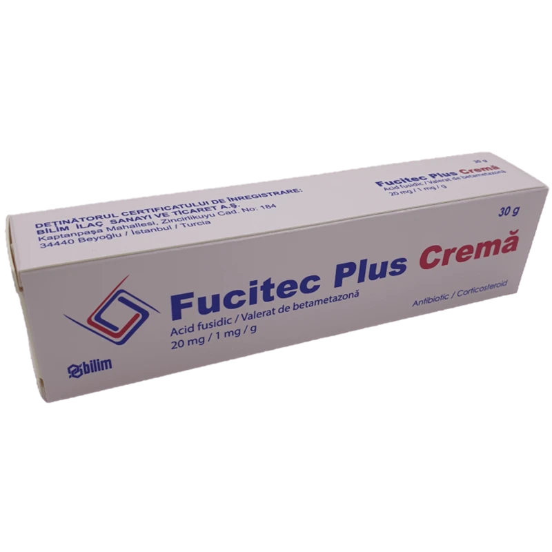 Fucitec Plus 20 mg/1 mg/g / 30 g cremă