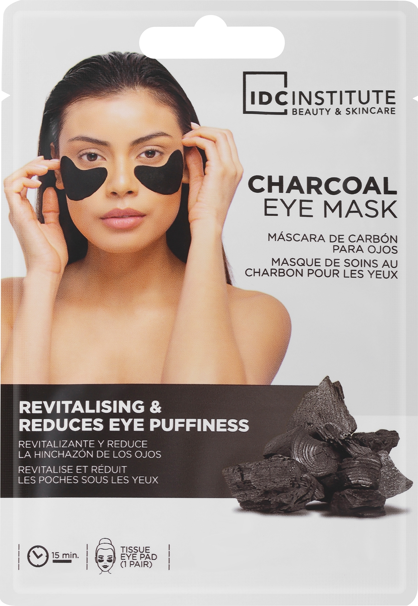 IDC Institute Угольная маска для контура глаз IDC Institute Charcoal Eye Mask 2 buc