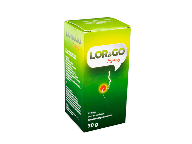 LOR&GO 1,5 mg/g / 30 g spray bucofaringian