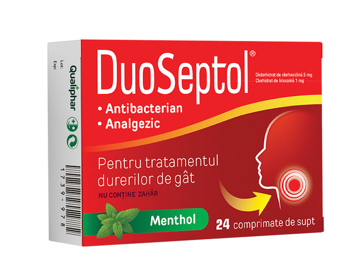 Duoseptol Menthol 5 mg/1 mg comprimate de supt