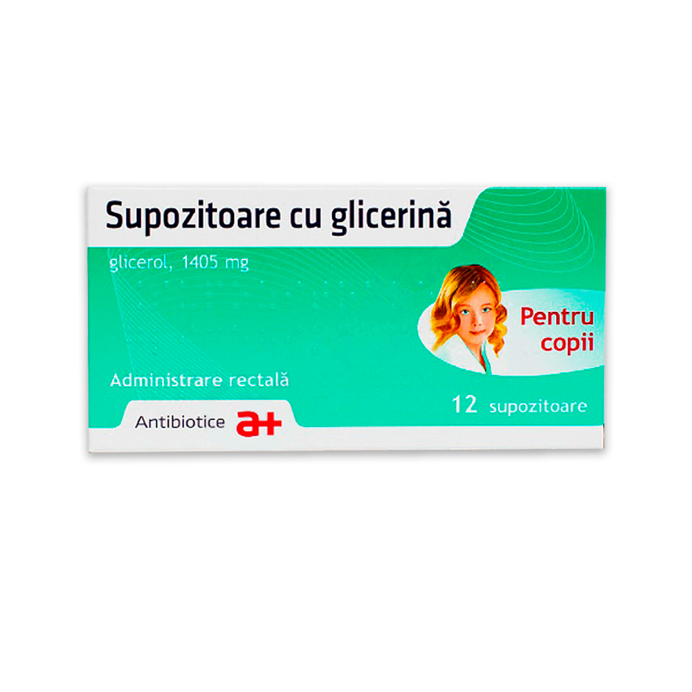 Supozitoare cu glicerina pentru copii, 1405 mg 1405 mg supozitoare