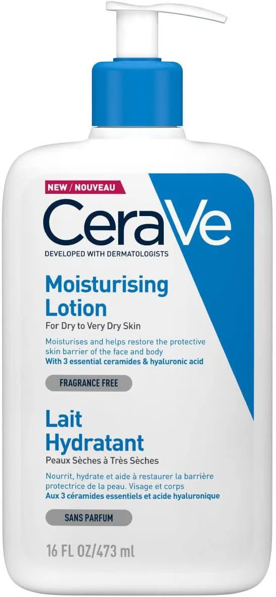 Lotiune hidratanta de fata si corp CeraVe, pentru piele uscata ai foarte uscata, 473 ml