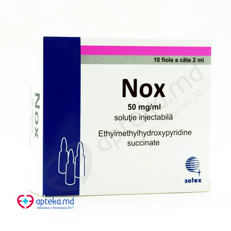 Nox 50 mg/ml / 2 ml soluţie injectabilă