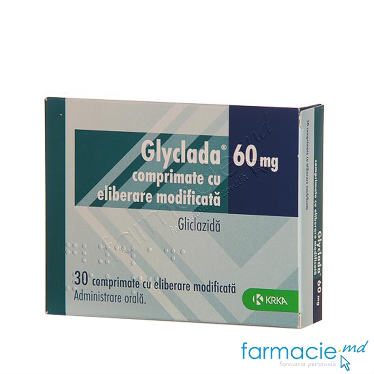 Glyclada 60 mg comprimate cu eliberare prelungită