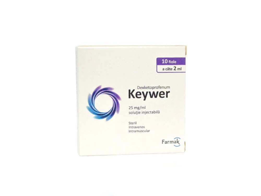Keywer 25 mg/ml / 2 ml soluţie injectabilă