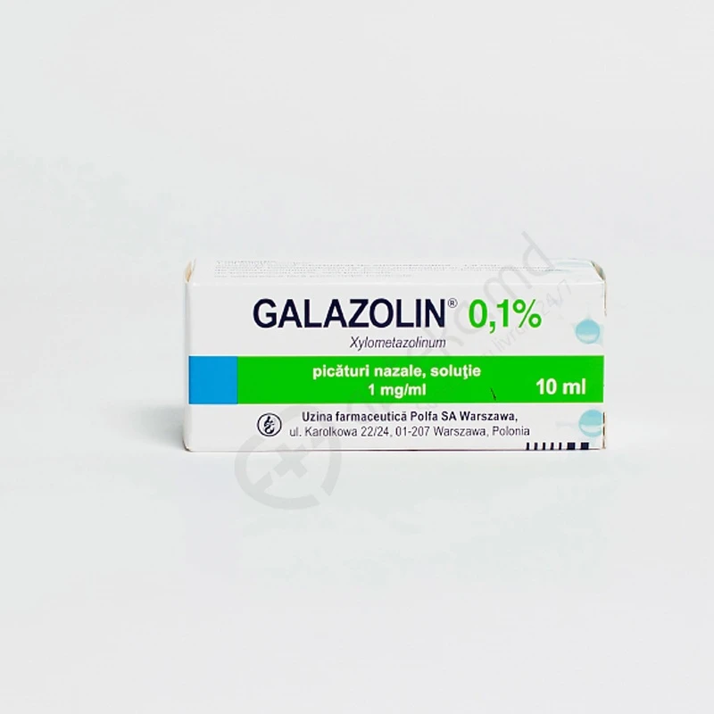 Galazolin 1 mg/ml / 10 ml picături nazale, soluţie