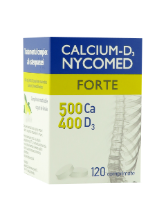 Calcium-D3 Nycomed Forte 500 mg/400 UI comprimate masticabile