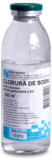 Clorură de sodiu 9 mg/ml / 200 ml soluţie perfuzabilă