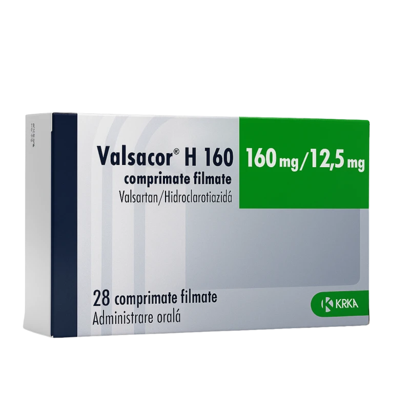 Valsacor H 160 160 mg/12,5 mg comprimate filmate