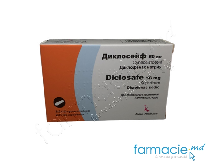Diclosafe 50 mg supozitoare