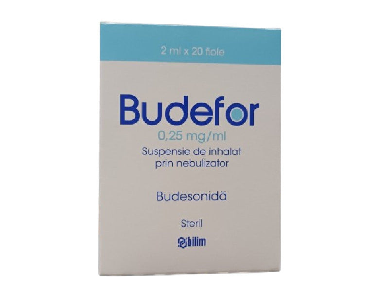 Budefor 0,25 mg/ml / 2 ml suspensie de inhalat prin nebulizator