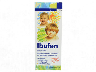 Ibufen 100 mg/5 ml / 100 ml suspensie orală