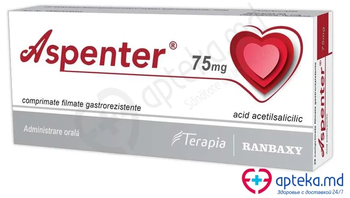 Aspenter 75 mg 75 mg comprimate gastrorezistente