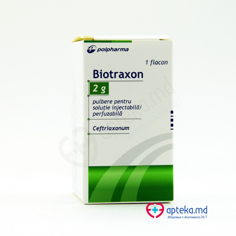 Biotraxon 2 g pulbere pentru soluţie injectabilă/perfuzabilă