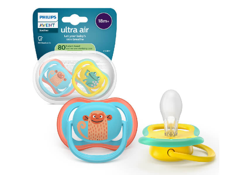 Philips Avent Ultra Air Suzeta din silicon Boy 18m+ 2 buc albastru-ga