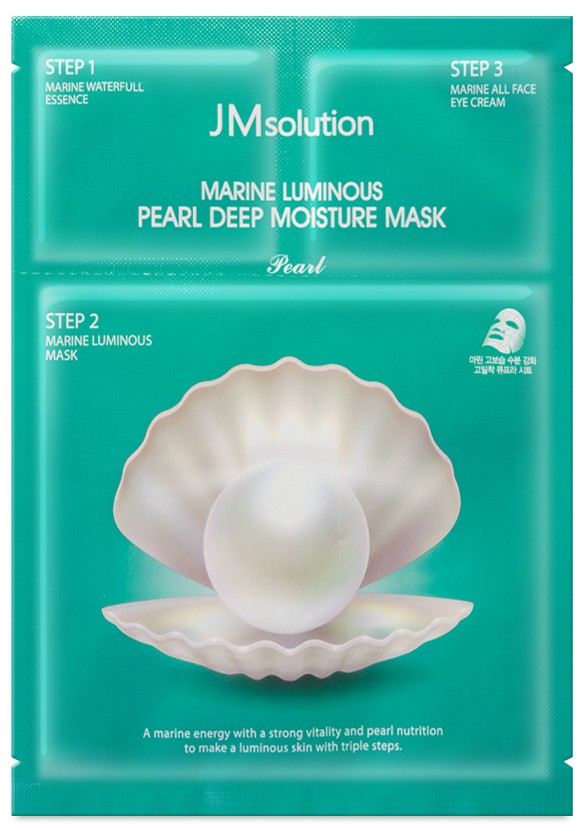Masca din panza JMsolution, Marine Luminous Pearl Deep Moisture Mask, 30 ml