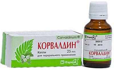 Corvalol 20 mg/18,26 mg/1,42 mg/ml / 25 ml picături orale, soluţie