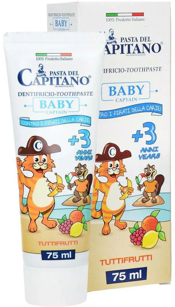 Sanosan Pasta de dinti Pasta del Capitano Baby Tuttifrutti (3ani+), 75ml