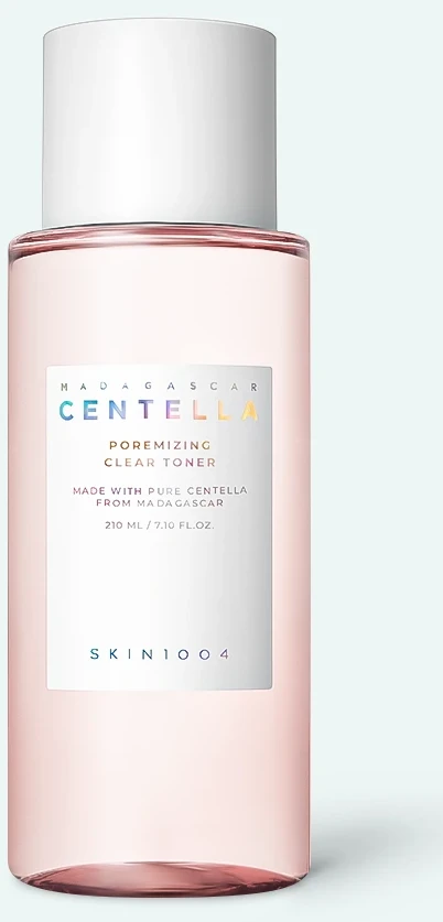 Toner exfoliant cu complex de acizi Skin1004 Madagascar centella poremizing clear toner 210 ml