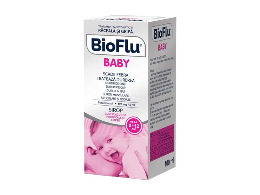 Bioflu baby 120 mg/5 ml / 100 ml sirop