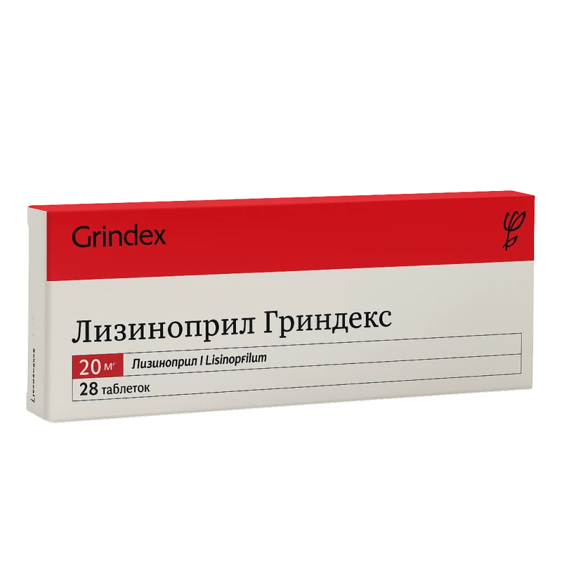 Lisinopril Grindeks 20 mg comprimate
