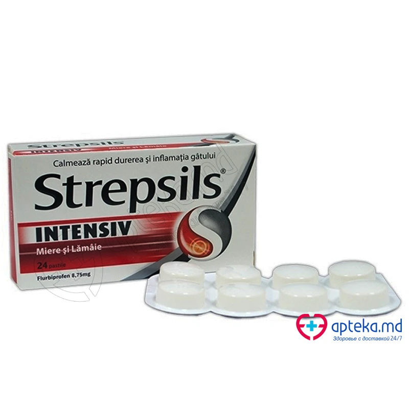 Strepsils Intensiv Miere şi Lămâie 8,75 mg pastile